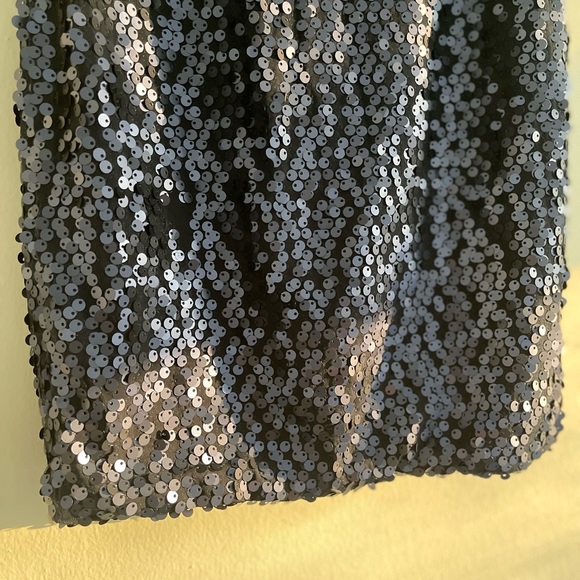 Sleeveless Navy Blue Sequin Mini dress - Picture 6 of 9